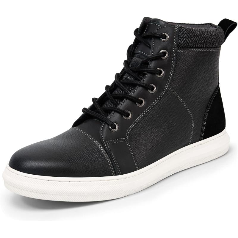 Arkbird Casual Sneaker Shoes, Lace-up Leather Chukka Boots for Men ...
