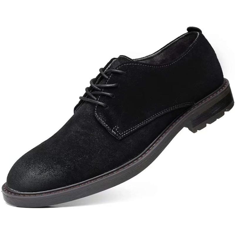 Men’s Oxford, Casual Lace-Up Dress Shoes(Black) - Arkbird Shoes